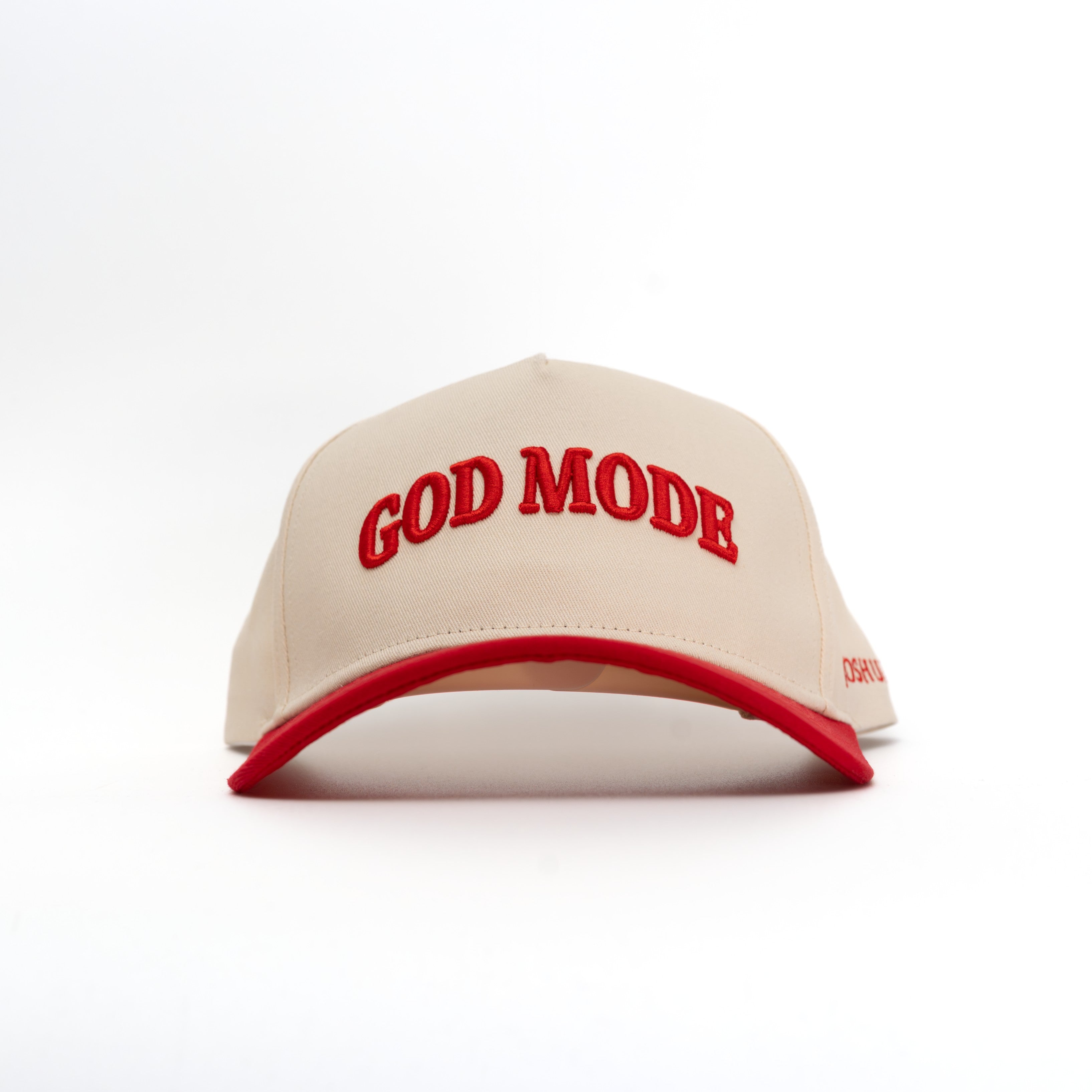 CROWN Hat - Cream/Red